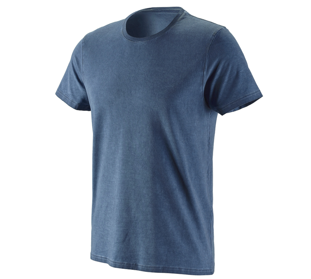 Onderwerpen: e.s. T-Shirt vintage cotton stretch + antiek blauw vintage