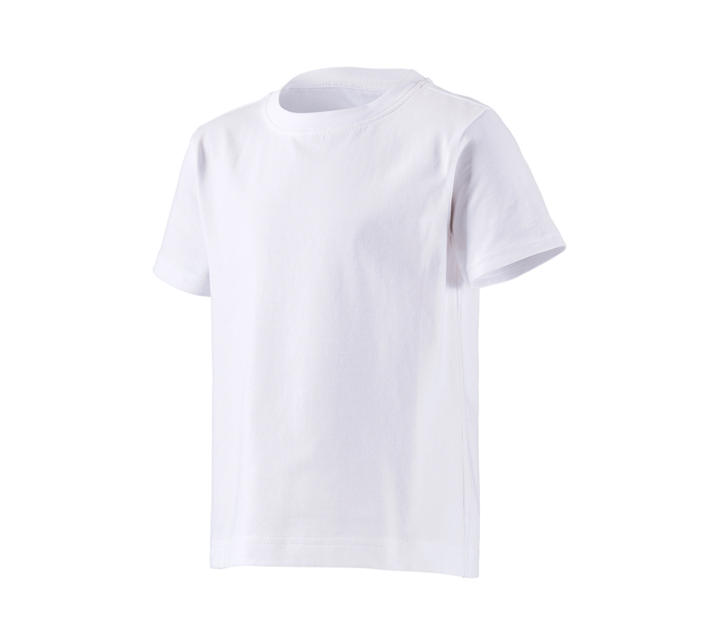 Bovenkleding: e.s. T-shirt cotton stretch, kinderen + wit
