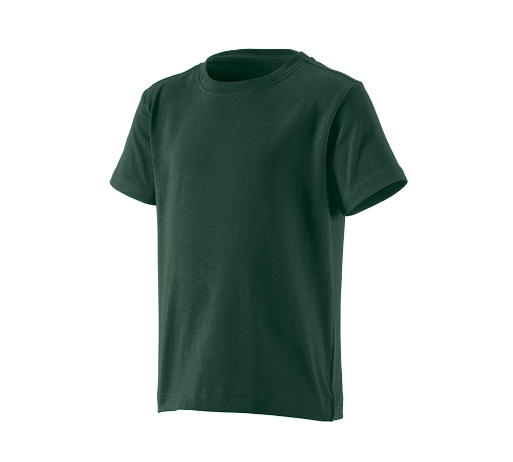 Bovenkleding: e.s. T-shirt cotton stretch, kinderen + groen