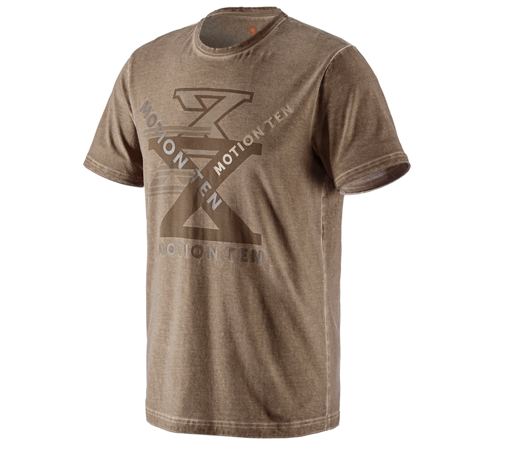 Hauts: T-Shirt e.s.motion ten + brun cendré vintage