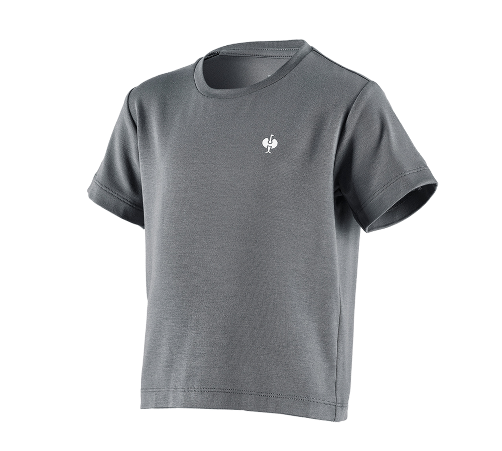 Shirts & Co.: Modal-Shirt e.s. ventura vintage, Kinder + basaltgrau