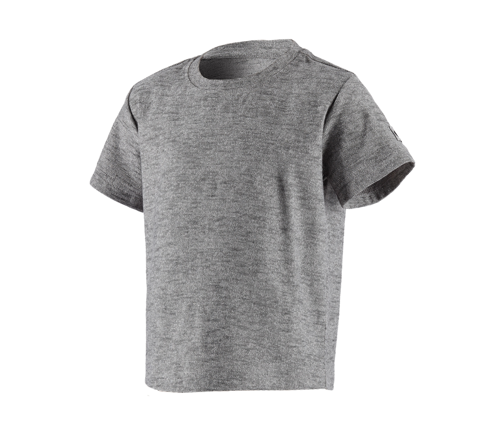 Bovenkleding: T-Shirt e.s.vintage, kinderen + zwart melange