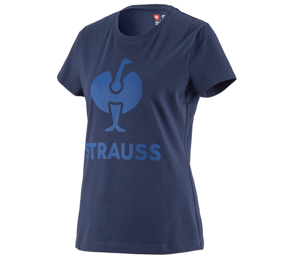 Bovenkleding: T-Shirt e.s.concrete, dames + diepblauw