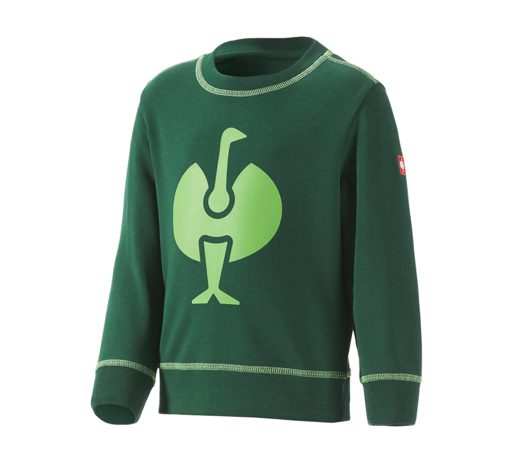 Shirts & Co.: Sweatshirt e.s.motion 2020, Kinder + grün/seegrün