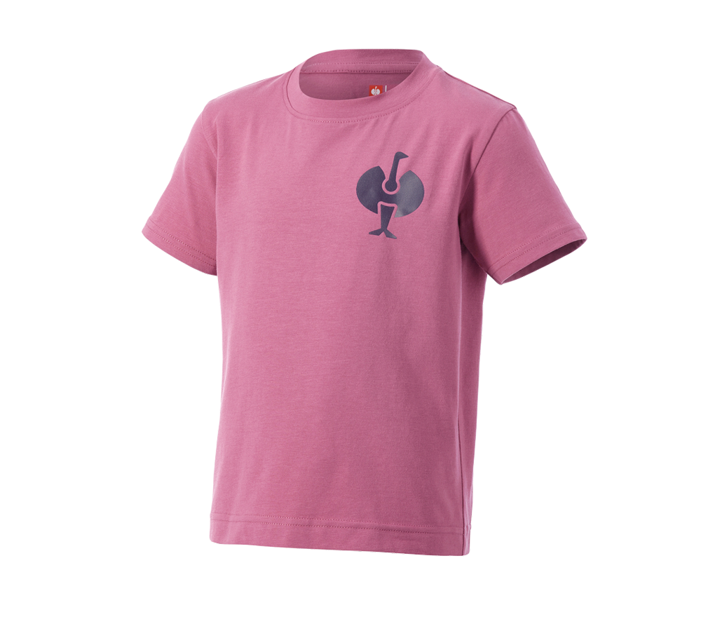 Kleding: T-Shirt e.s.trail, kinderen + tarapink/diepblauw