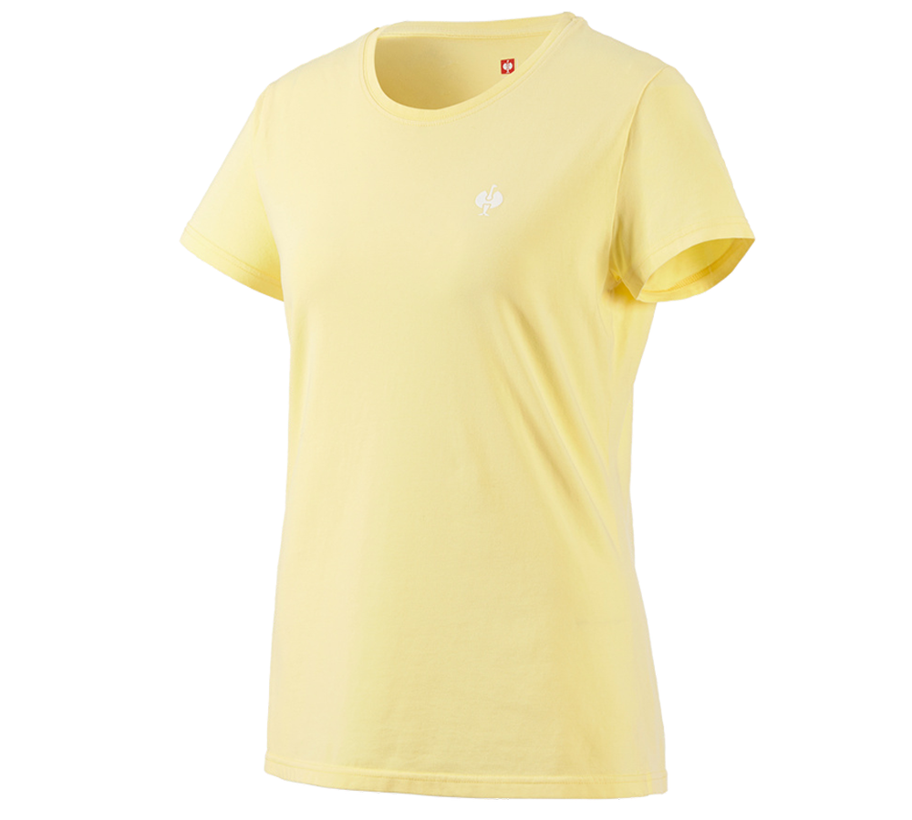 Hauts: T-Shirt e.s.motion ten pure, femmes + jaune clair vintage