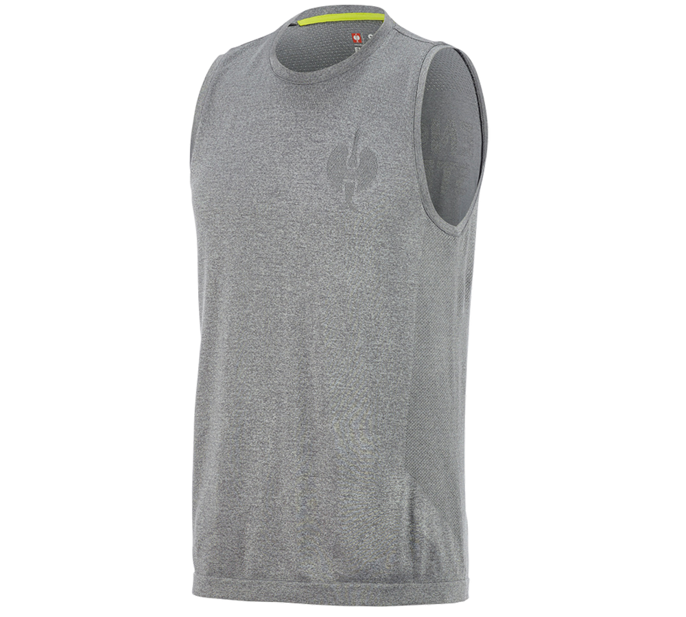 Bovenkleding: Athletic shirt seamless e.s.trail + bazaltgrijs melange