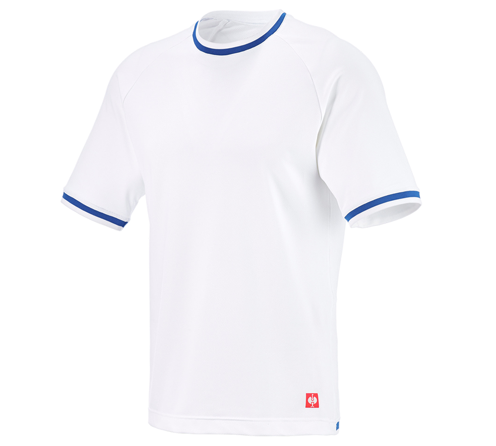 Kleding: Functionele-T-shirt e.s.ambition + wit/gentiaanblauw
