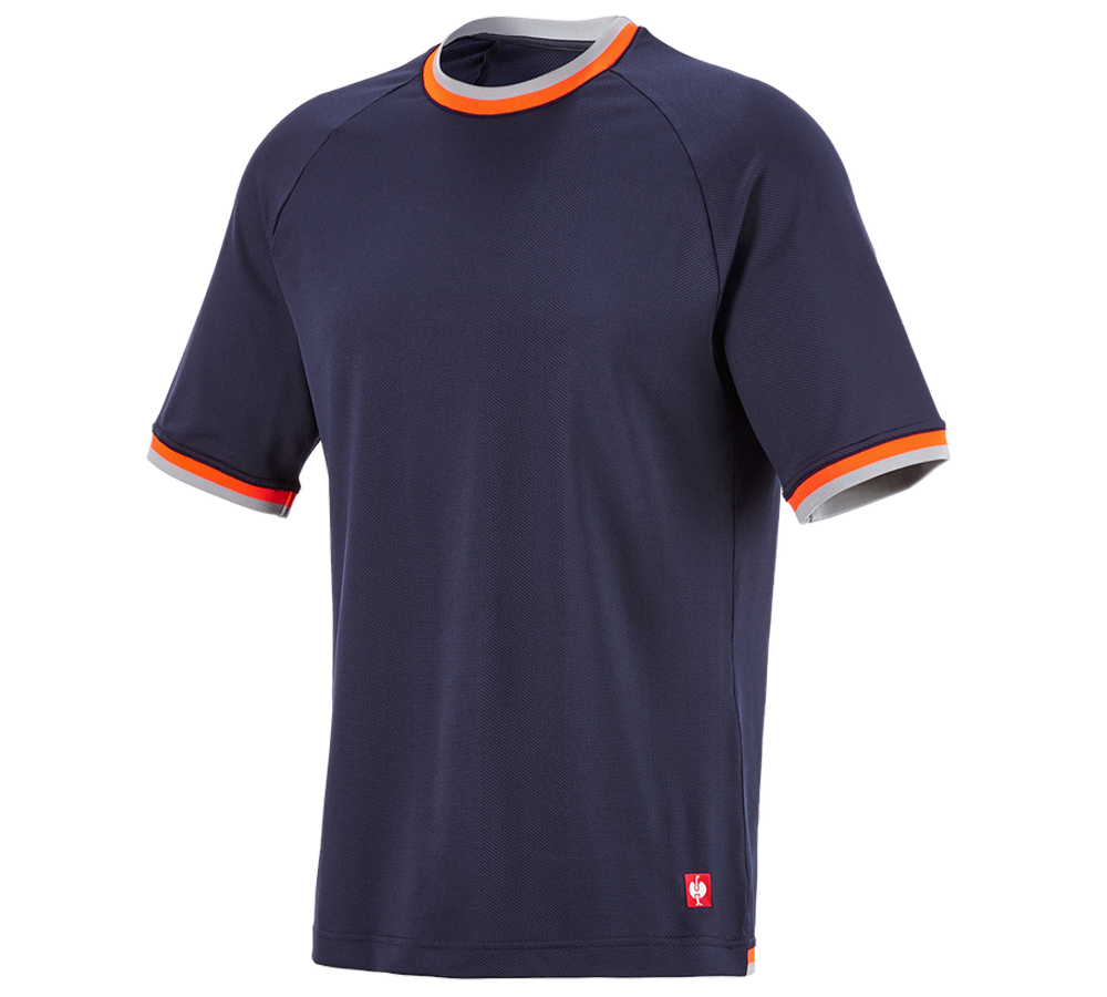 Bovenkleding: Functionele-T-shirt e.s.ambition + donkerblauw/signaaloranje