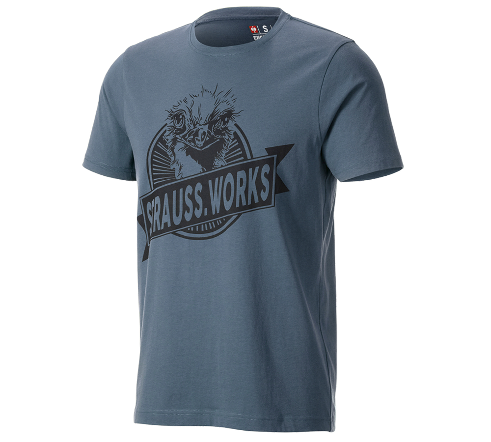 Kleding: T-shirt e.s.iconic works + oxideblauw