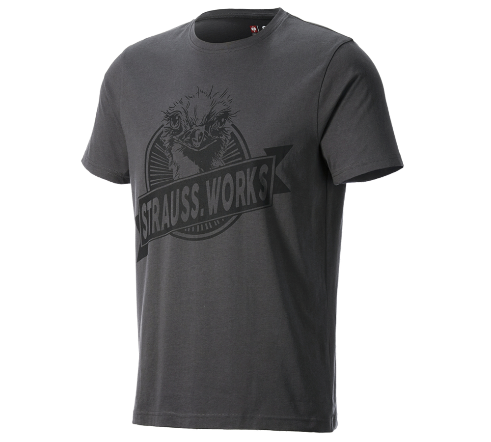 Hauts: T-shirt e.s.iconic works + gris carbone