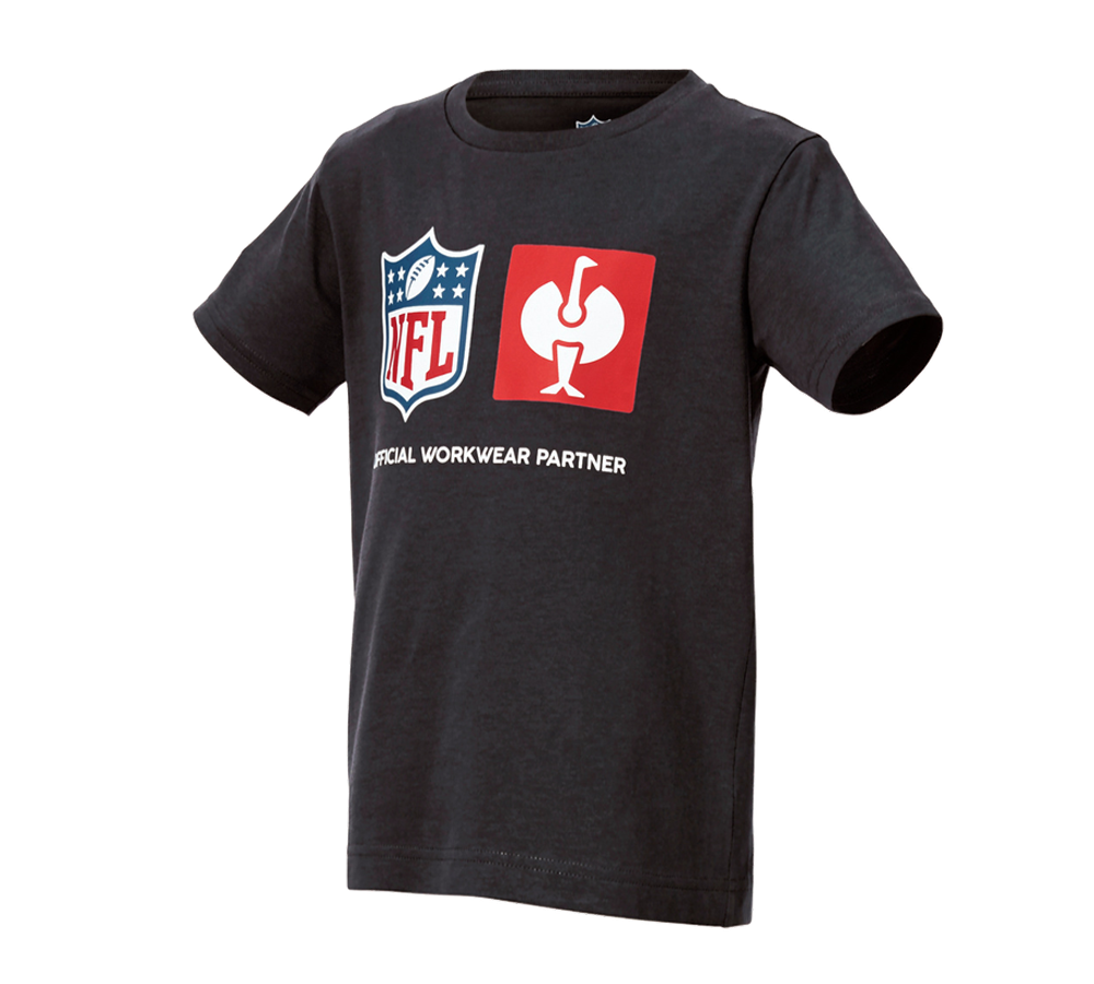 Kleding: NFL T-Shirt cotton, kids + zwart