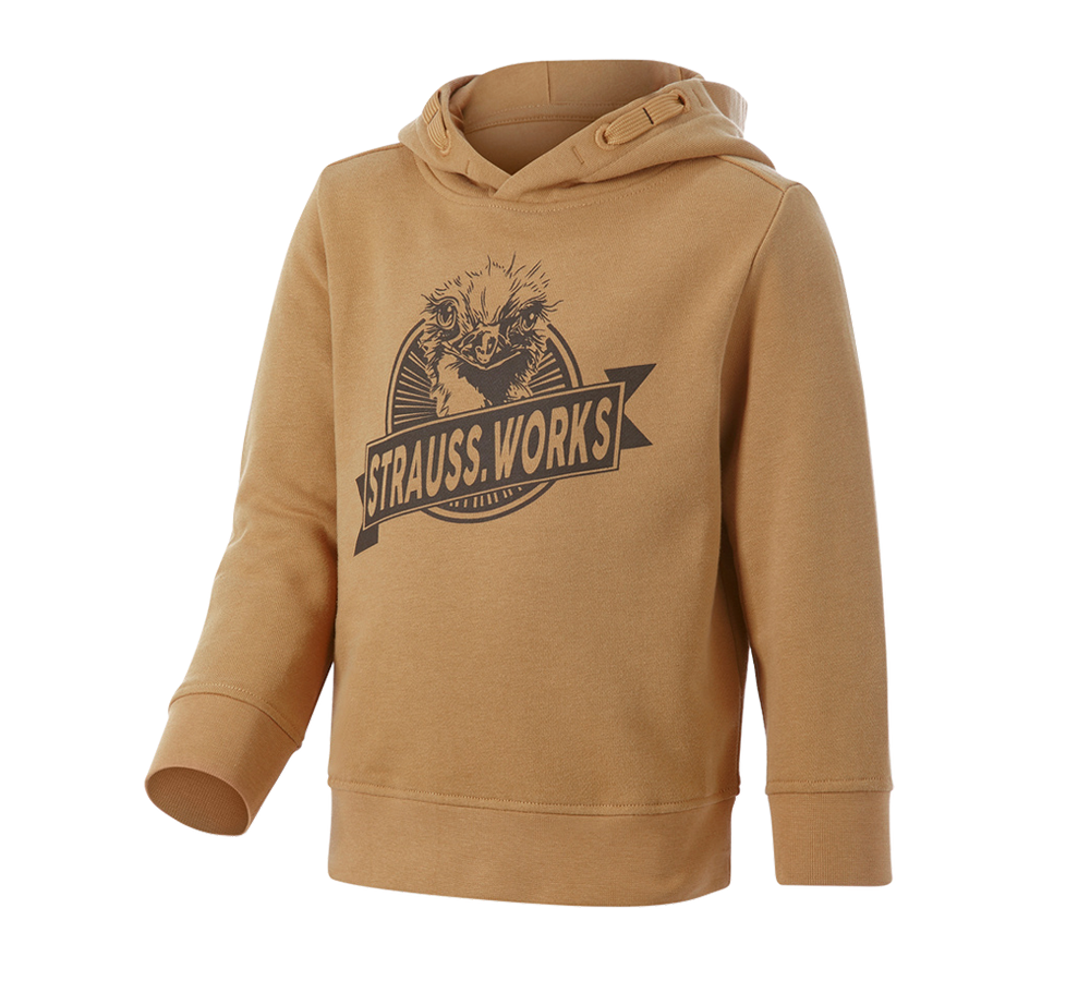 Bovenkleding: Hoody-Sweatshirt e.s.iconic works, kinderen + amandelbruin