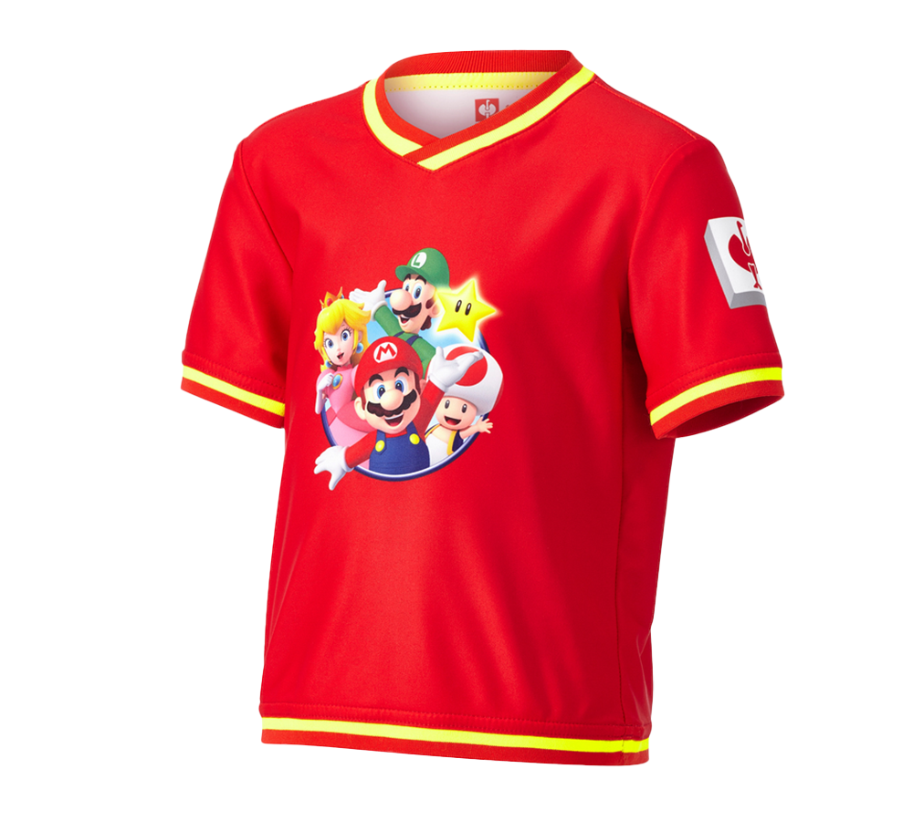 Samenwerkingen: Super Mario Functionele-T-shirt, kinderen + strauss rood