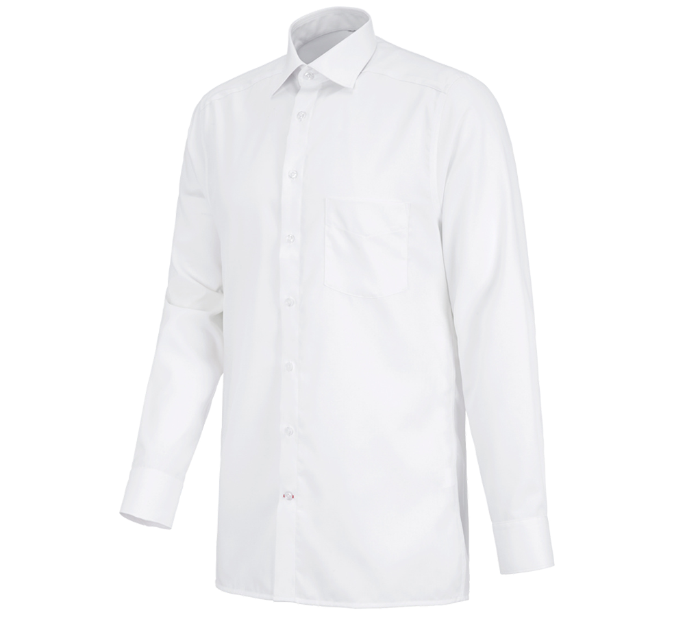 Onderwerpen: Business overhemd e.s.comfort, lange mouw + wit