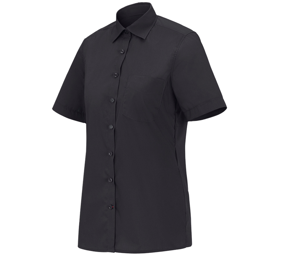 Onderwerpen: e.s. Service-blouse korte mouw + zwart