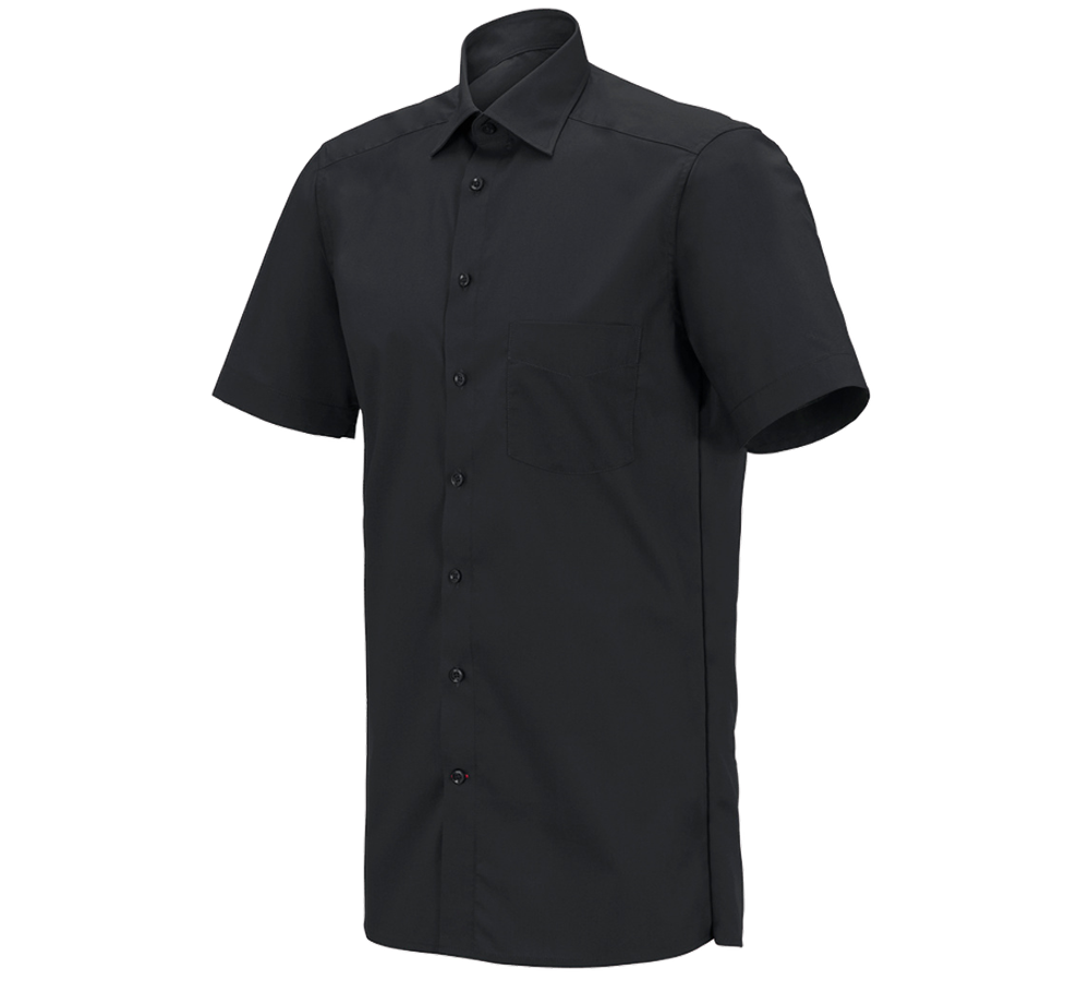 Onderwerpen: e.s. Service-overhemd korte mouw + zwart