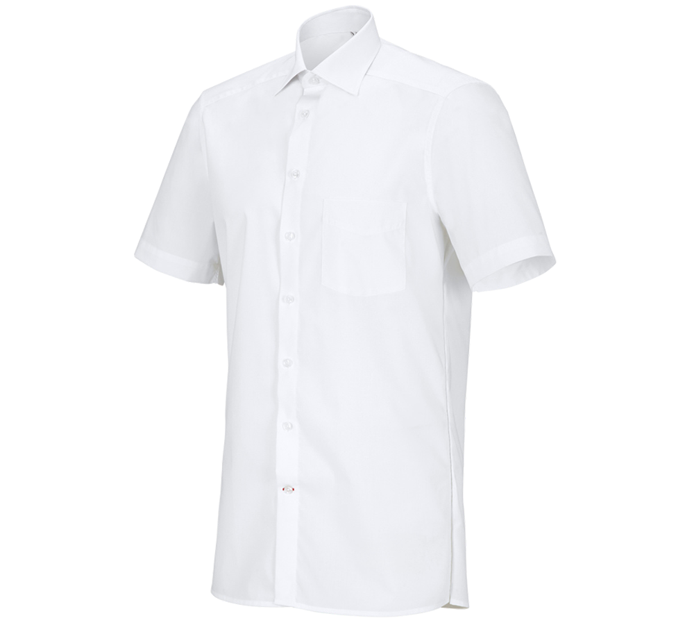 Shirts & Co.: e.s. Servicehemd kurzarm + weiß