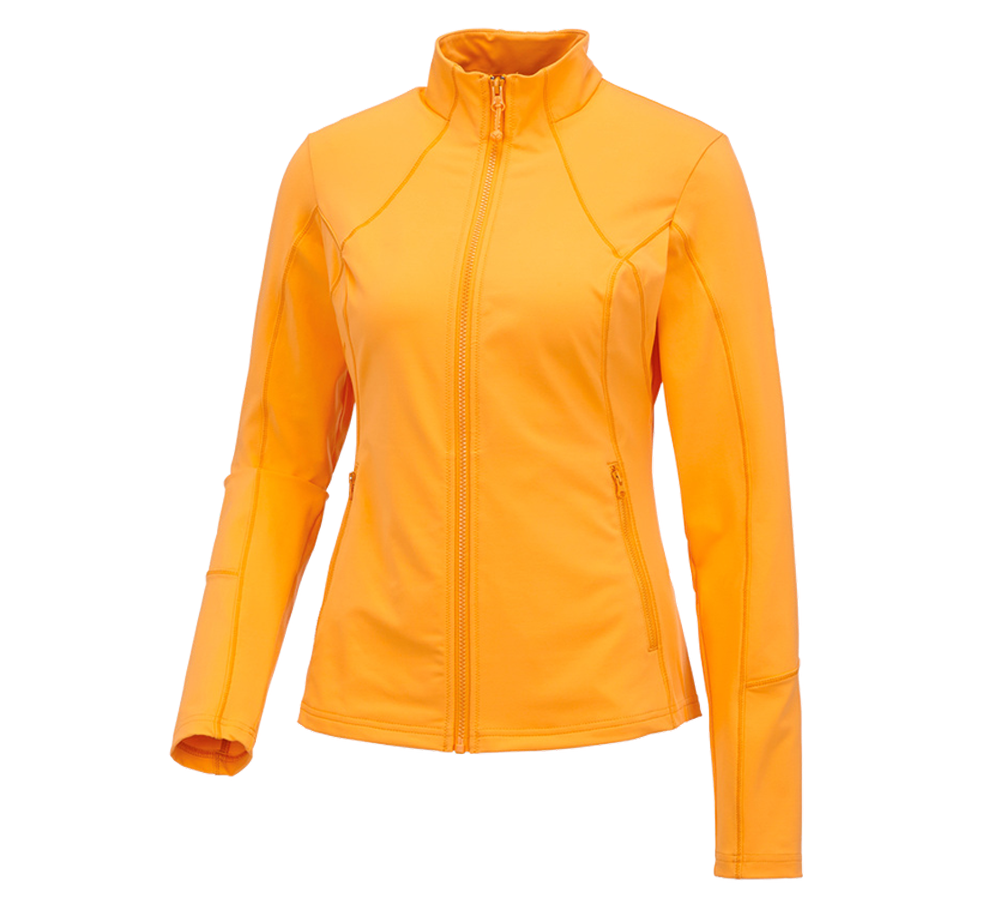 Vestes de travail: e.s. Veste sweat fonctionnel solid, femmes + orange clair