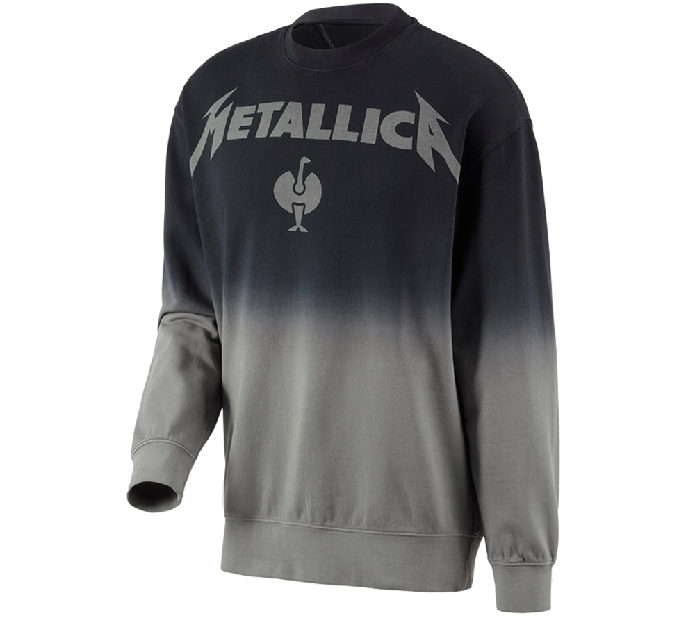 Bovenkleding: Metallica cotton sweatshirt + zwart/graniet