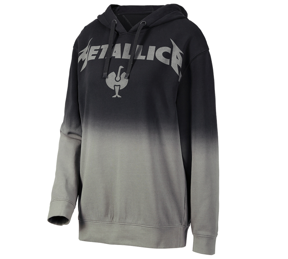 Bovenkleding: Metallica cotton hoodie, ladies + zwart/graniet