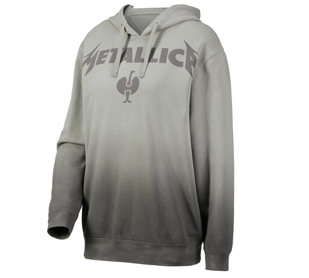 Samenwerkingen: Metallica cotton hoodie, ladies + magneetgrijs/graniet