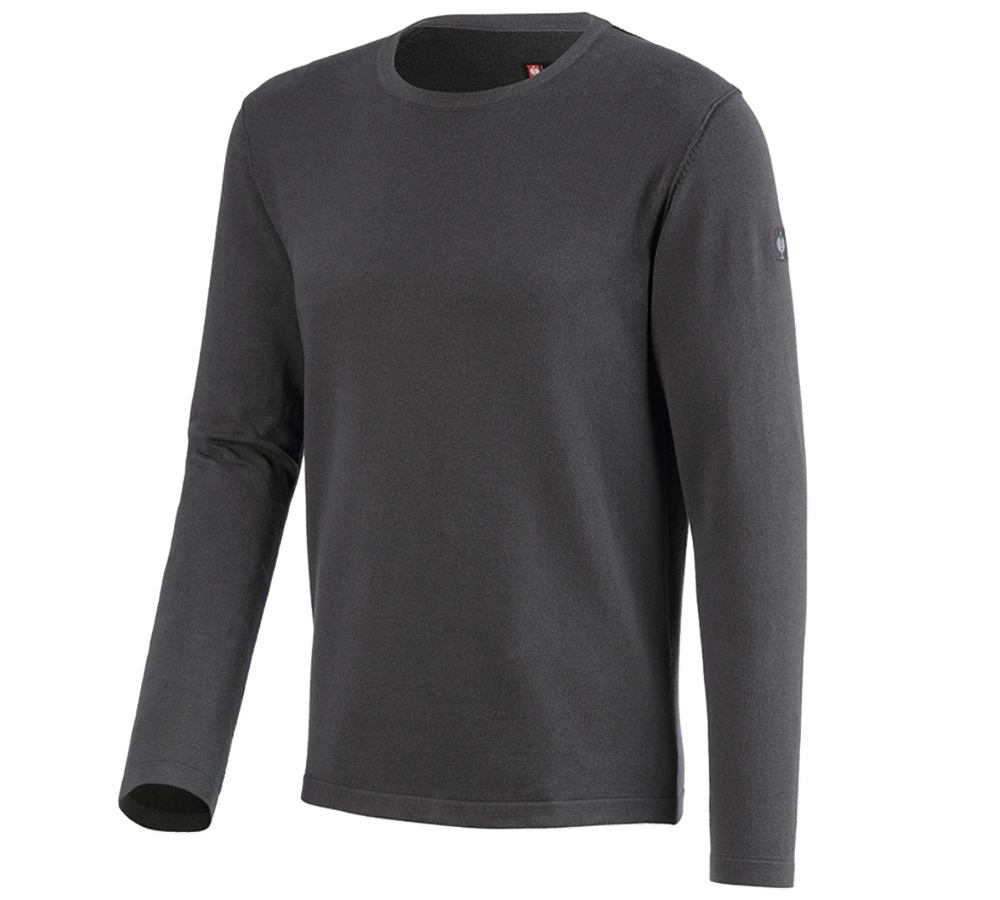 Bovenkleding: Gebreide pullover e.s.iconic + carbongrijs