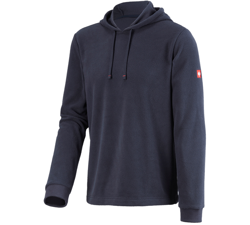 Accessoires: e.s. Fleece hoody + donkerblauw