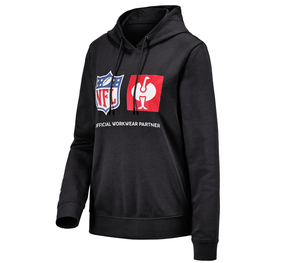 Kleding: NFL Hoodie cotton, ladies + zwart