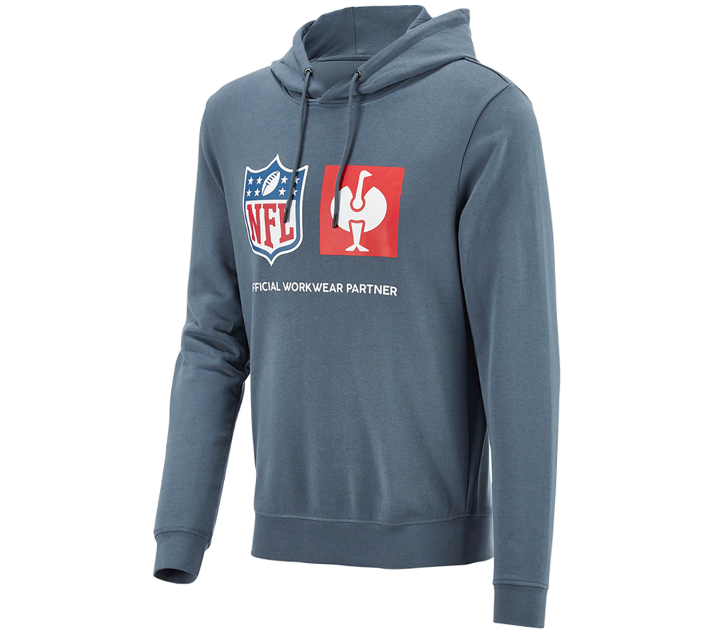 Collaborations: NFL Hoodie cotton + bleu oxyde