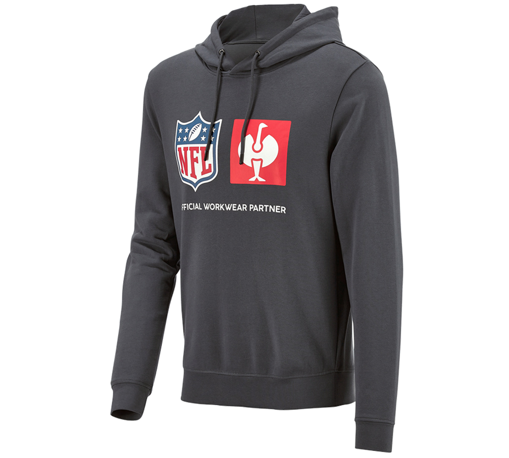 Collaborations: NFL Hoodie cotton + gris carbone