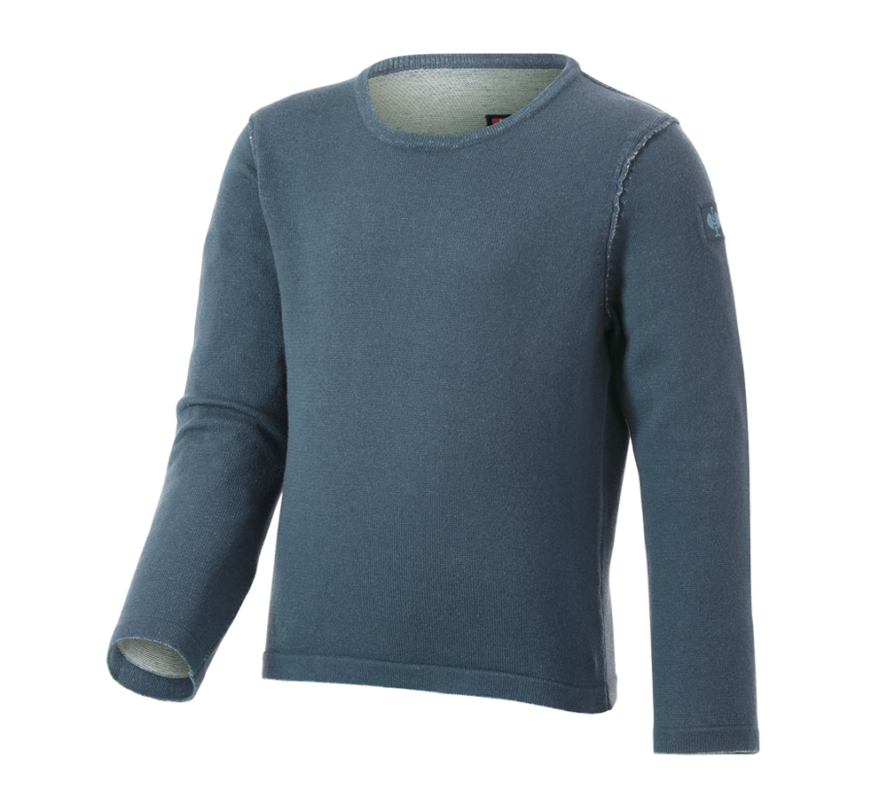 Bovenkleding: Gebreide pullover e.s.iconic, kinderen + oxideblauw