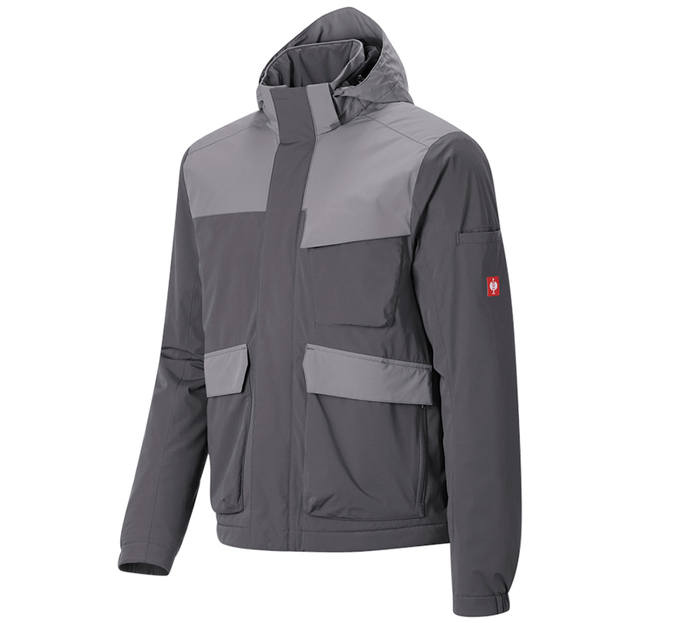 Jacken: Winterjacke e.s.trail pure + carbongrau/basaltgrau