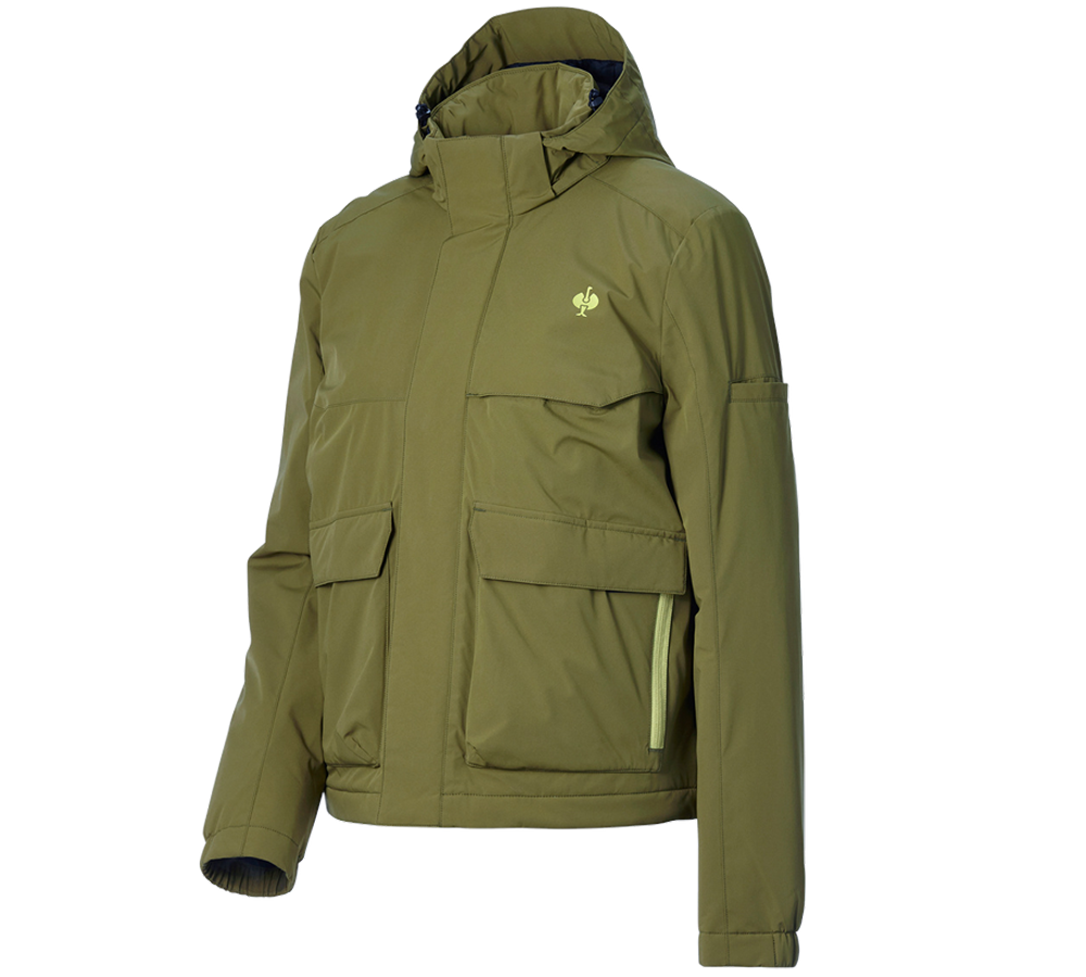 Vêtements: Veste d'hiver e.s.trail, femmes + vert genévrier/vert citron