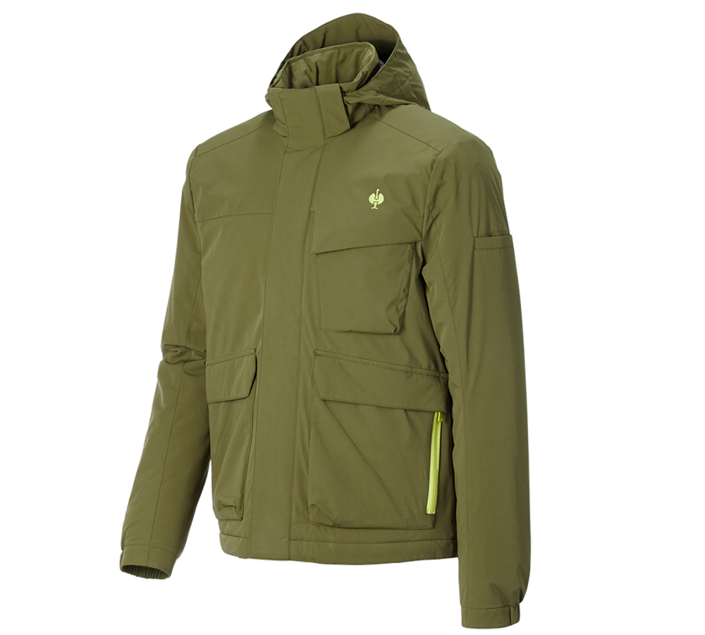 Kleding: Winterjack e.s.trail + jeneverbesgroen/limegroen