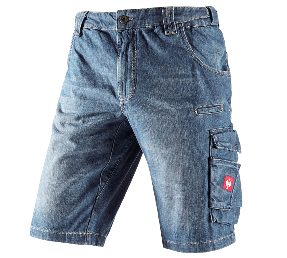 Onderwerpen: e.s. Worker-jeans-short + stonewashed