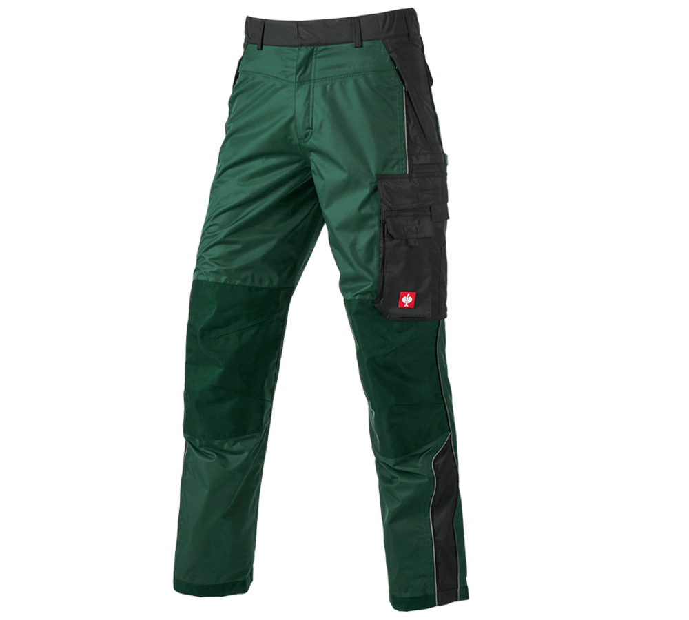 Horti-/ Sylvi-/ Agriculture: Pantalon à taille élastique fonction e.s.prestige + vert/noir