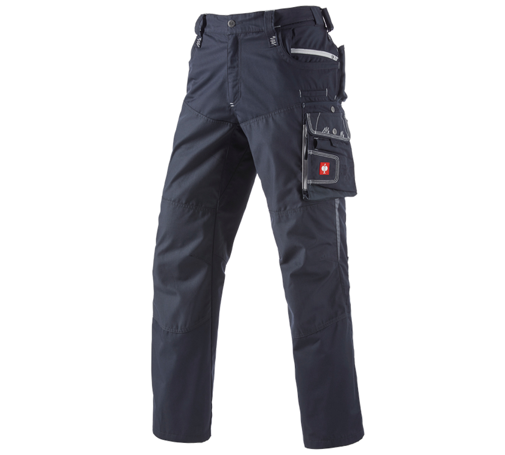Pantalons de travail: Pantalon à taille élastique e.s.motion d’été + saphir/ciment