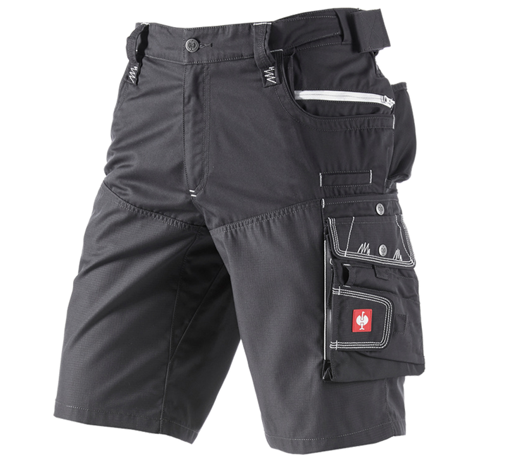 Pantalons de travail: Short e.s.motion d'été + goudron/graphite/ciment