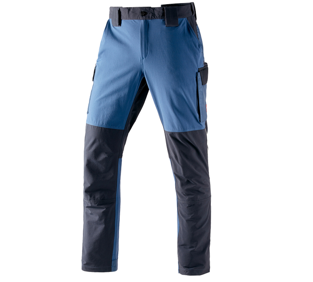 Pantalons de travail: Fonct. pantalon Cargo e.s.dynashield + cobalt/pacifique