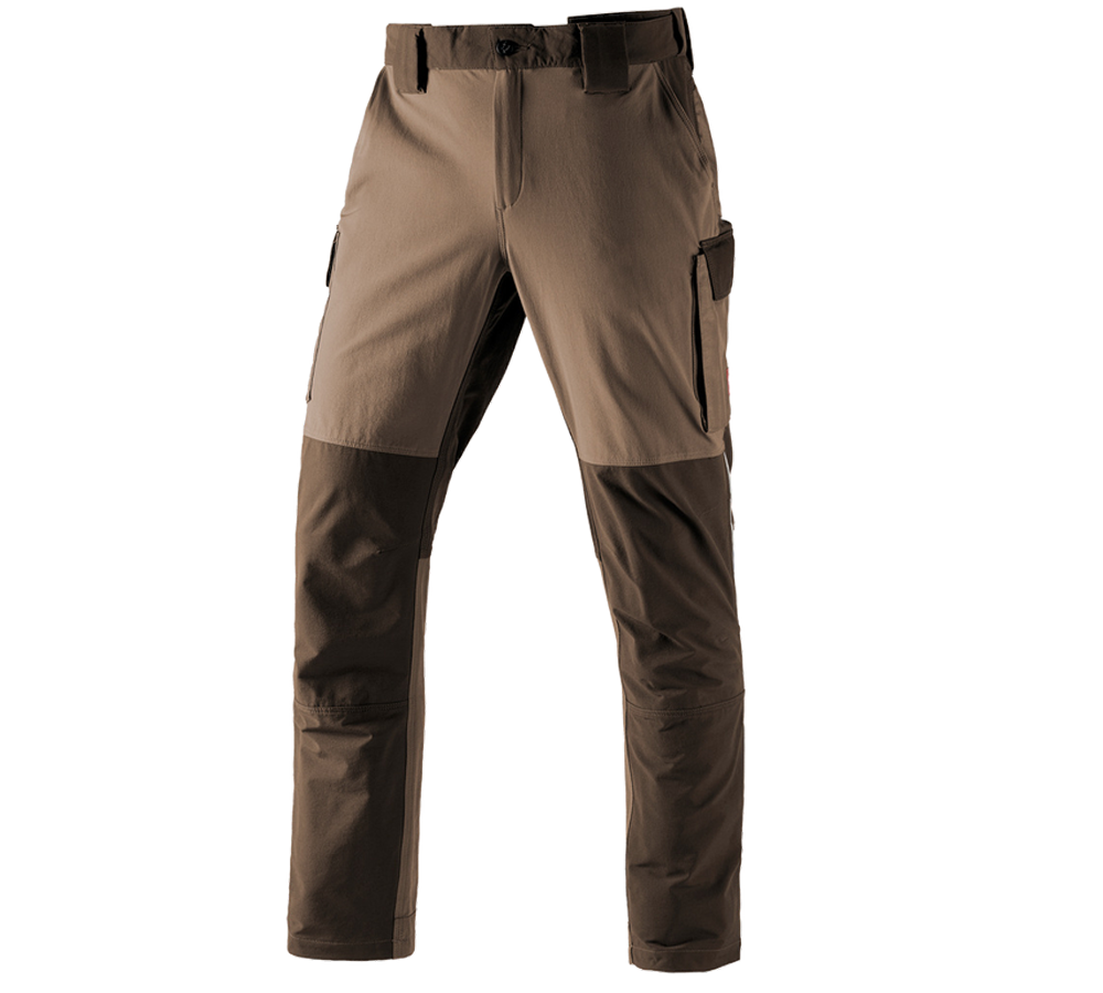 Pantalons de travail: Fonct. pantalon Cargo e.s.dynashield + noisette/marron