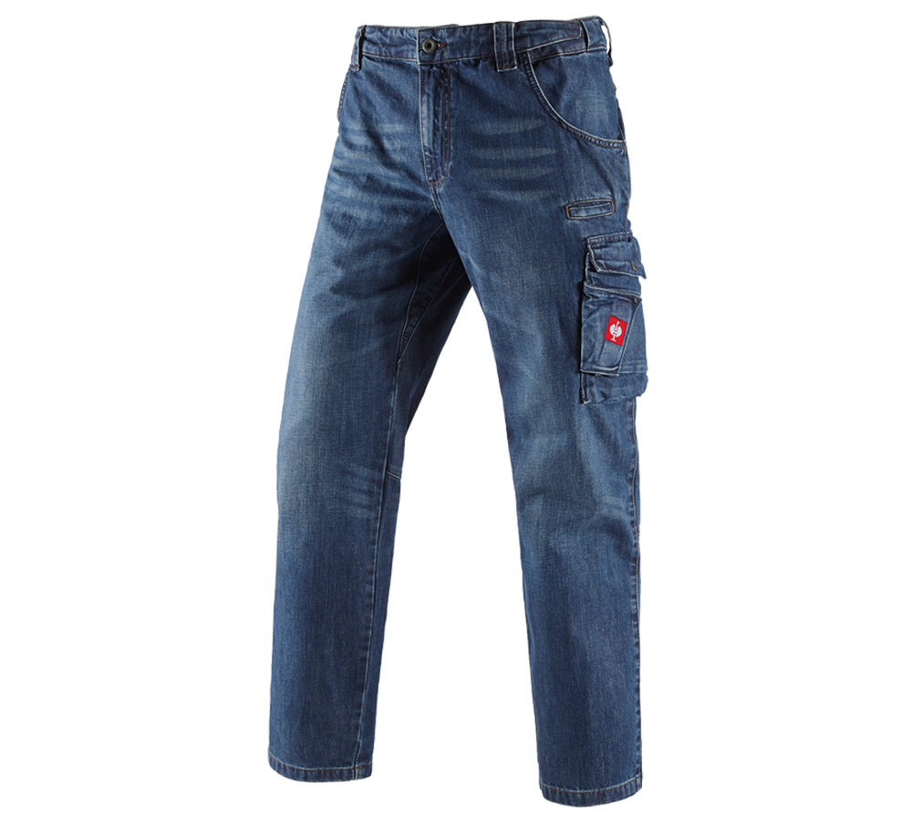 Werkbroeken: e.s. Worker-Jeans + darkwashed
