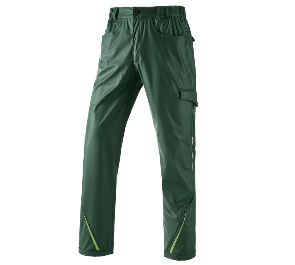 Pantalons de travail: Pantalon de pluie e.s.motion 2020 superflex + vert/vert d'eau