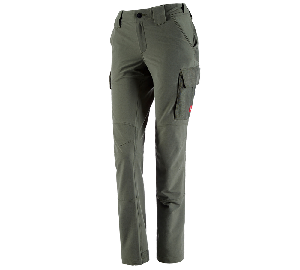 Pantalons de travail: Fonct. pantalon Cargo e.s.dynashield solid, femmes + thym