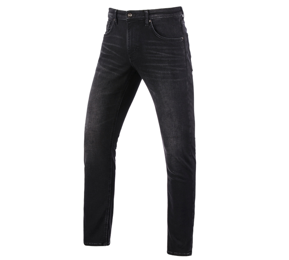 Werkbroeken: e.s. 5-pocket-jeans jog-denim + blackwashed