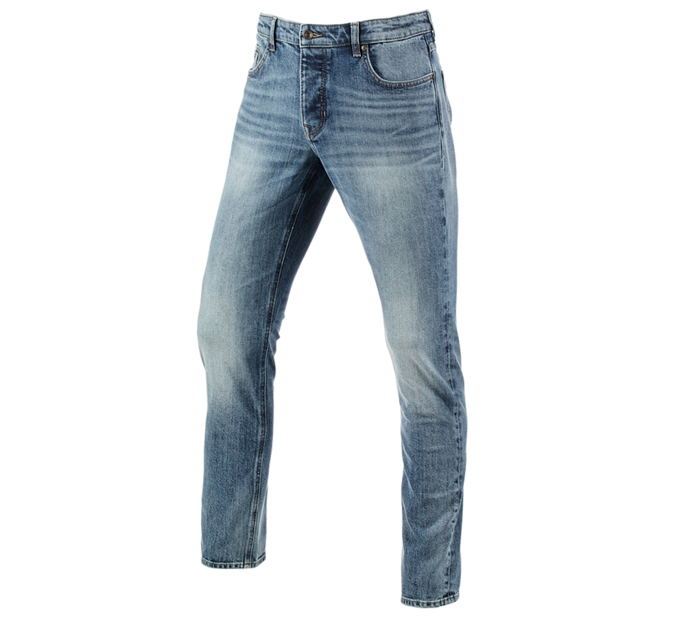 Hosen: e.s. 5-Pocket-Stretch-Jeans, slim + stonewashed