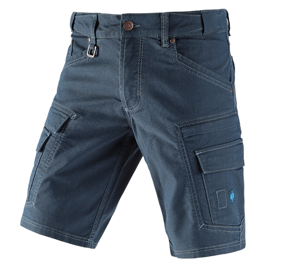 Pantalons de travail: Short cargo e.s.vintage + bleu arctique