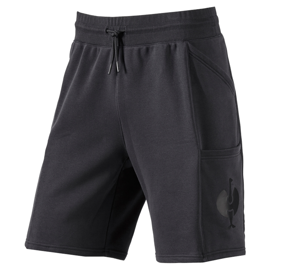 Pantalons de travail: Sweat short e.s.trail + noir