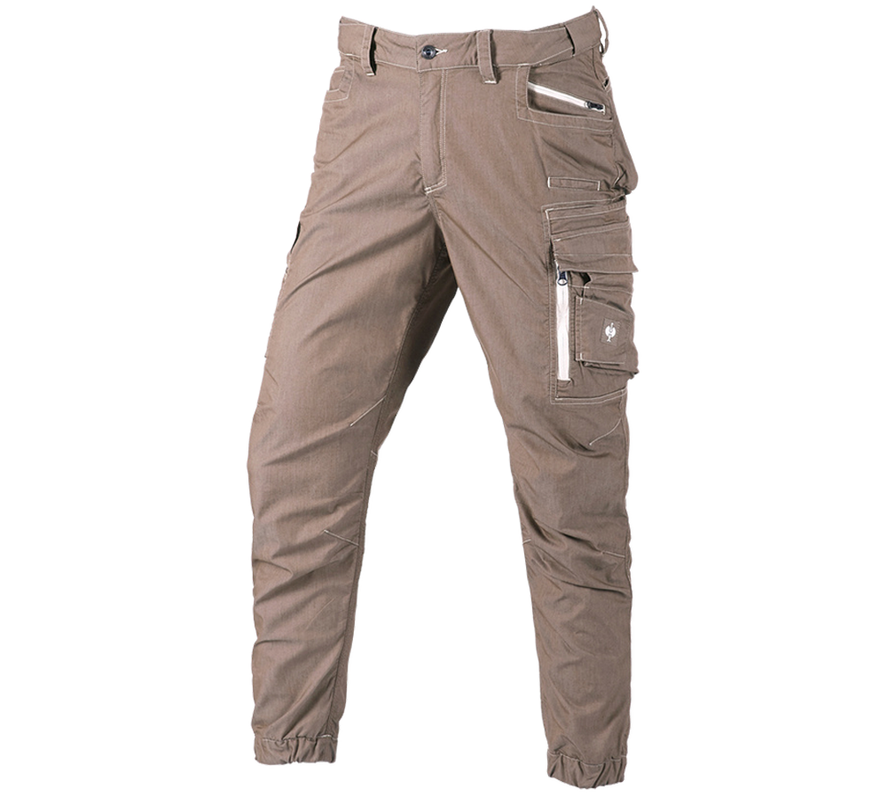 Pantalons de travail: Pantalon Cargo e.s.motion ten d’été + brun pécan
