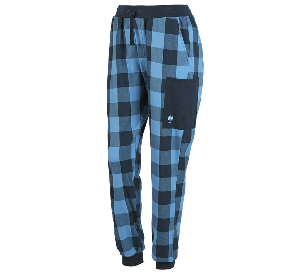 Accessoires: e.s. Pyjama broek, dames + schaduwblau/voorjaarsblauw